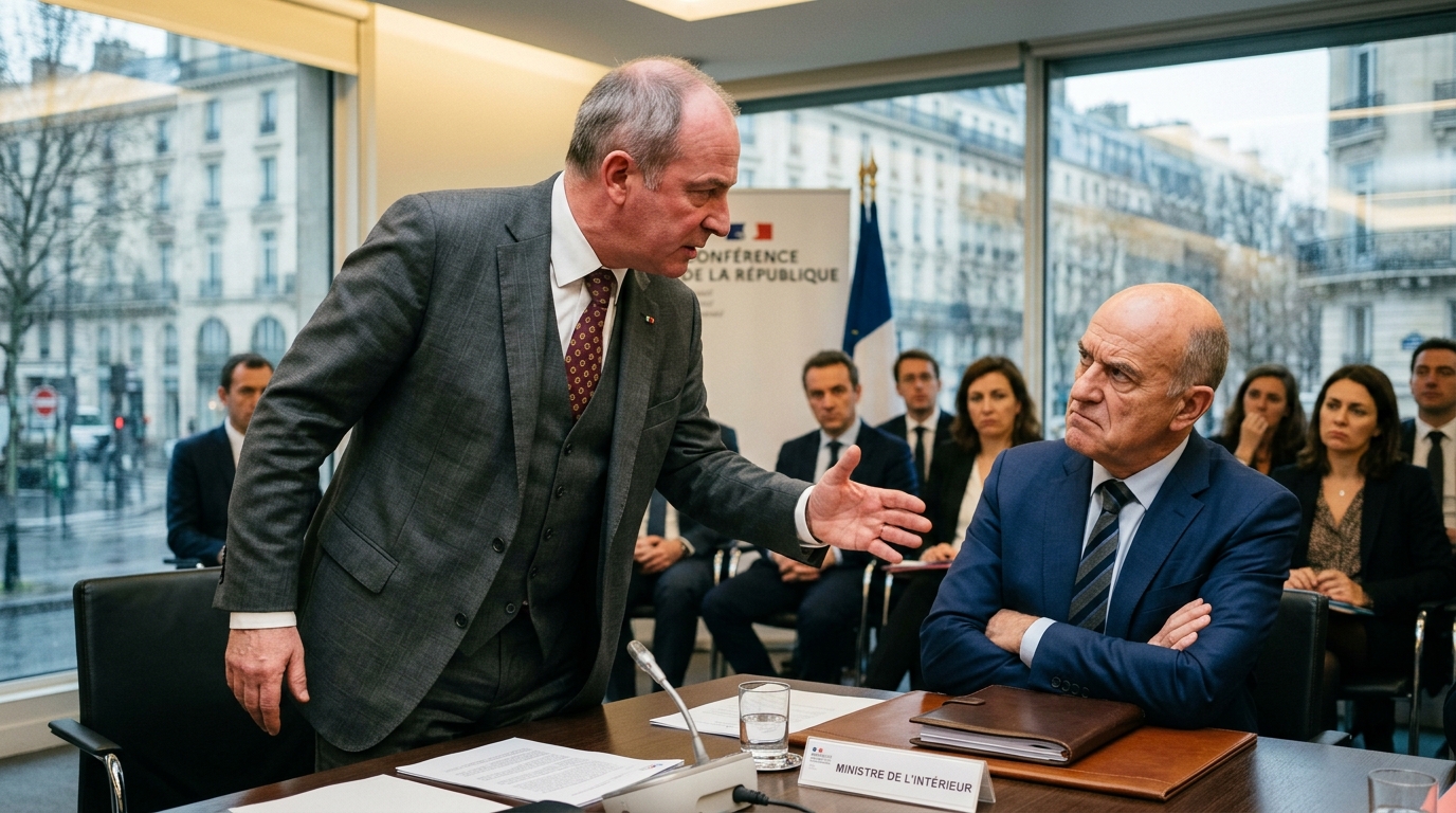 découvrez les révélations du ministre de l’intérieur sur l'accueil réservé à monique barbut, dans le contexte de son départ supposé.