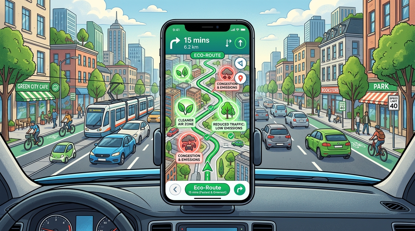 découvrez comment waze et google maps adaptent vos trajets pour favoriser l'écologie, en optimisant les itinéraires pour réduire l'impact environnemental malgré un parcours parfois plus long.