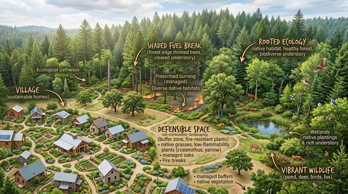 découvrez comment une approche écologique profondément ancrée vise à replacer l'humain au centre de la nature face aux défis des incendies.