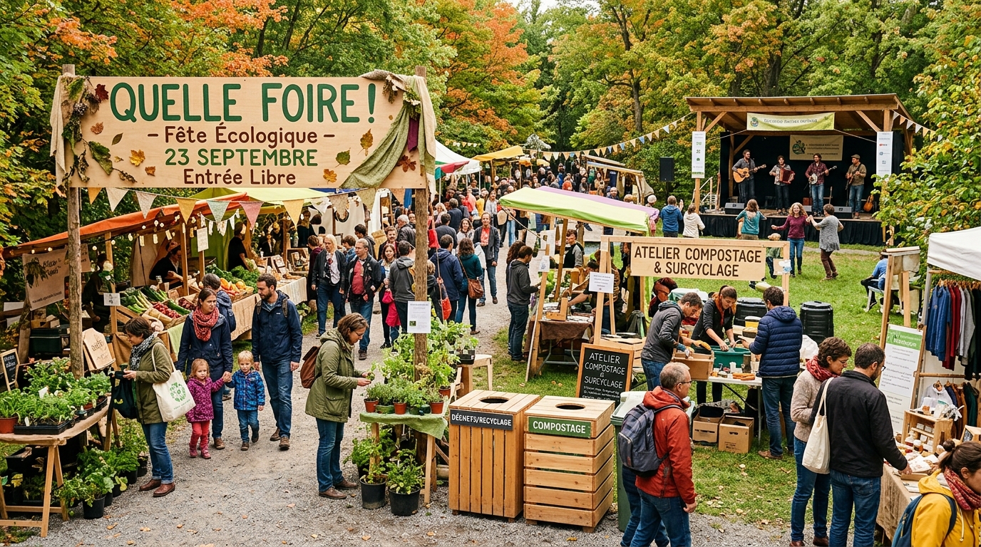 découvrez le retour vibrant de « quelle foire ! » à mens, une célébration écologique à ne pas manquer dès le 23 septembre. rejoignez-nous pour un événement riche en initiatives durables et en convivialité.